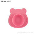 Silicone Weaning Bowl Baby Silicone Cartoon Creative Bear Plate Supplier